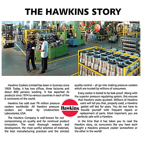 Hawkins Contura Hard Anodised Inner Lid Pressure Cooker - With Handle, Black, CB50, 5 L