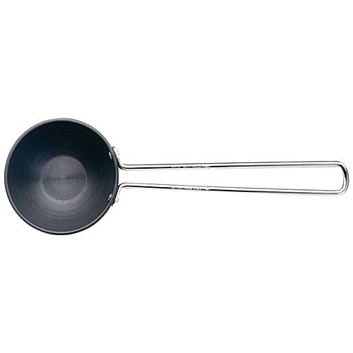 Hawkins Futura Hard Anodised Aluminum Tadka Pan - 10.4 cm, 3.25 mm, With Handle, Durable, 240 ml