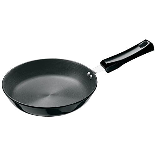 Hawkins Futura Hard Anodised Frying Pan - Diameter 22 cm, Thickness 4.06 mm, Black, AF22, 1.1 L  