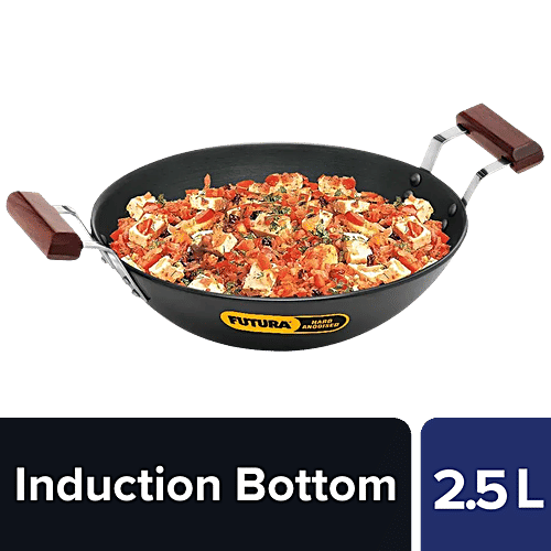 Buy Hawkins Futura Deep Fry Pan With 2 Short Handles (Hard Anodised