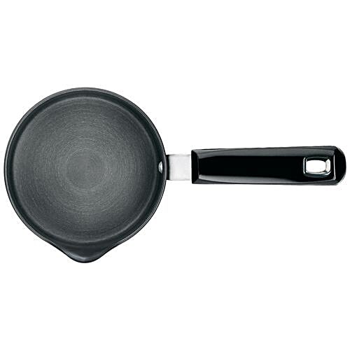 Hawkins Futura Hard Anodised Aluminium Saucepan - Ezee-Pour, 14 cm, 3.25 mm, With Handle, AS10, 1 L  Non Toxic, Non-Staining