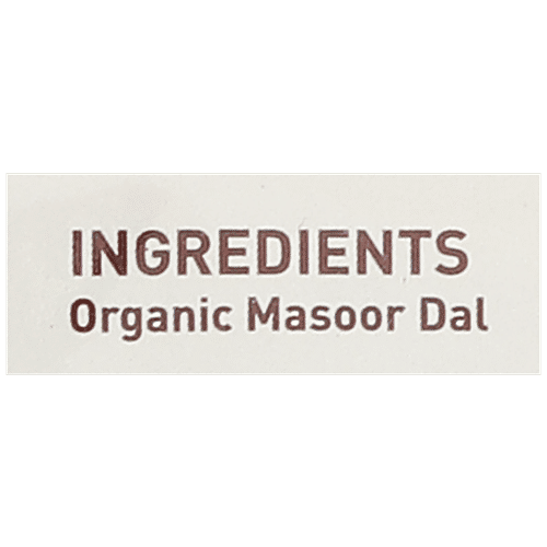 Phalada Pure & Sure Organic - Masoor Daal, 500 g Pouch 