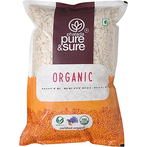 Phalada Pure & Sure Organic - Beaten Rice, 1 kg Pouch 