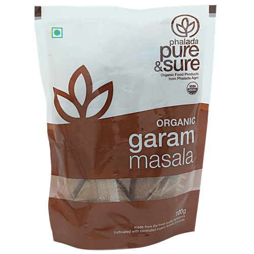 Phalada Pure & Sure Organic - Garam Masala, 100 g Pouch 