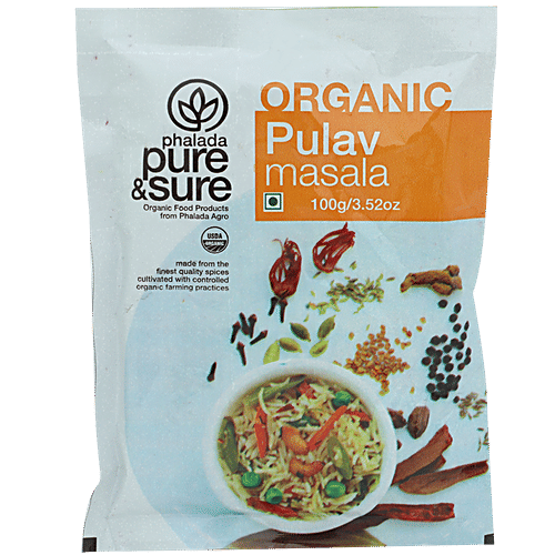 Phalada Pure & Sure Organic - Pulav Masala, 100 g Pouch 