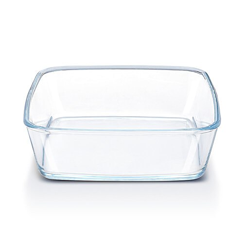 Borosil Square Glass Baking Microwave Safe & Oven Safe Dish - Borosilicate Glass, Transparent, 1.6 L  Microwave Safe