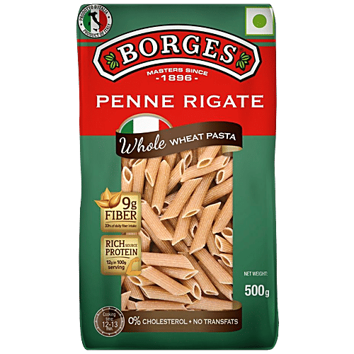 Buy Whole Wheat Pasta Penne Rigate 500 gm Pouch Online at Best