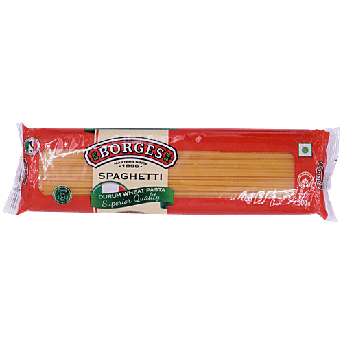BORGES Spaghetti - Durum Wheat Pasta, 500 g Pouch 