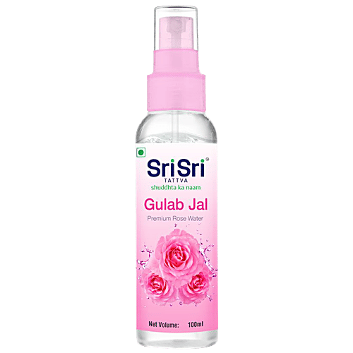 Sri Sri Tattva Gulab Jal/Rose Water, 100 ml Bottle 