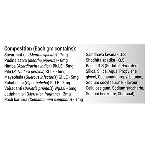 Sri Sri Tattva Sudanta Gel Toothpaste, 100 g  Fluoride-Free Toothpaste with Cloves Charcoal Bakul & More