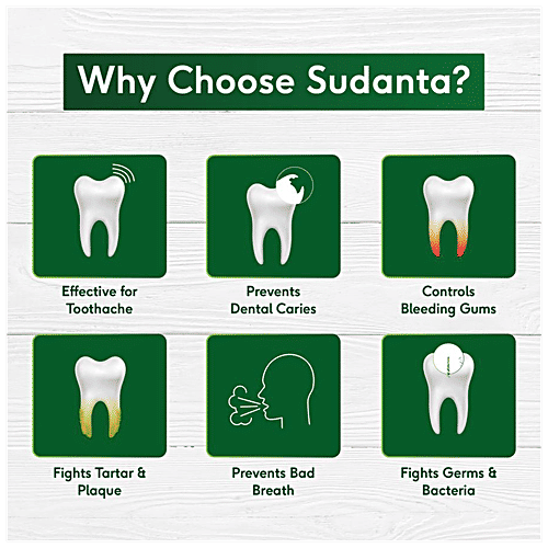 Sri Sri Tattva Sudanta Gel Toothpaste, 100 g  Fluoride-Free Toothpaste with Cloves Charcoal Bakul & More