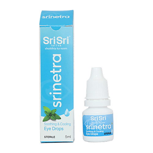 Sri Sri Tattva Srinetra Eye Drops - Soothing & Cooling, 5 ml  