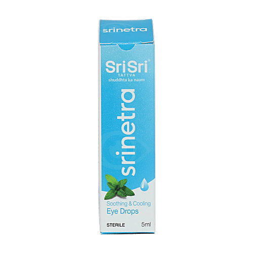 Sri Sri Tattva Srinetra Eye Drops - Soothing & Cooling, 5 ml  
