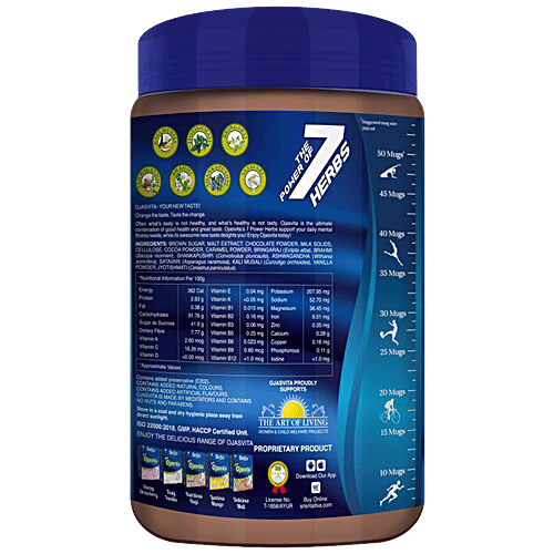 Sri Sri Tattva Ojasvita Chocolate Powder, 1 Kg - Drink Mix For Sharp Mind &  Body, 1 kg Tin Power of the 7 Herbs