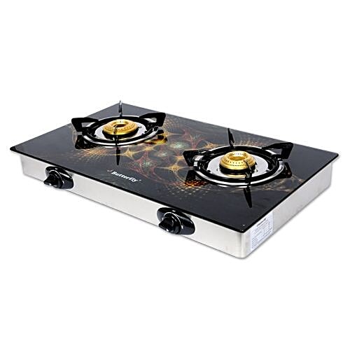 Buy Butterfly LPG Stove Reflection Glass Top (2B Galaxy) Online at