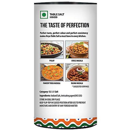 Keya Salt/Uppu - Table, Iodized, 200 g Box 