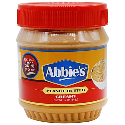 Abbies Peanut Butter - Creamy, 340 g Bottle 