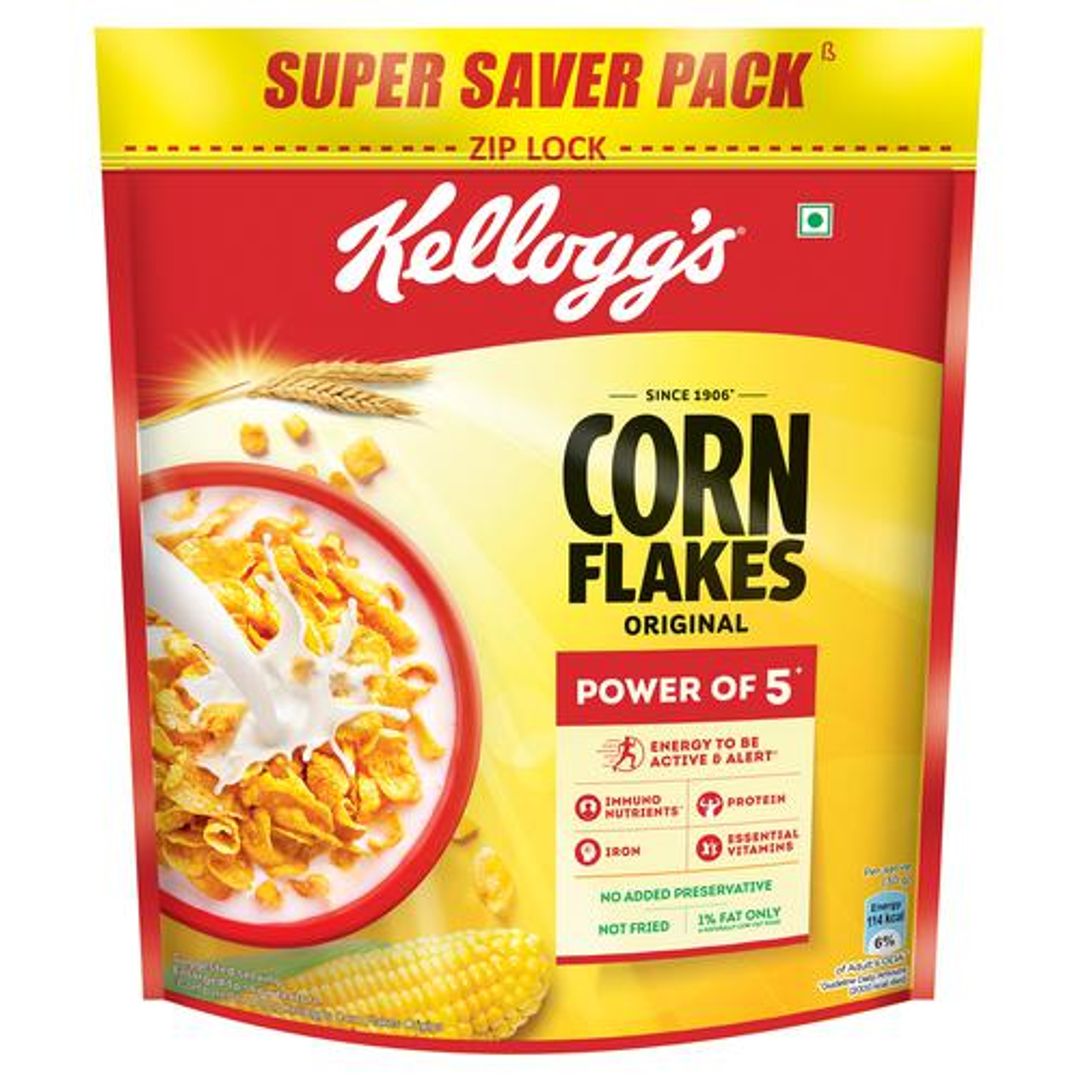 Kelloggs Corn Flakes - Original, High In Iron & B Group Vitamins, Breakfast Cereals, 900 g 