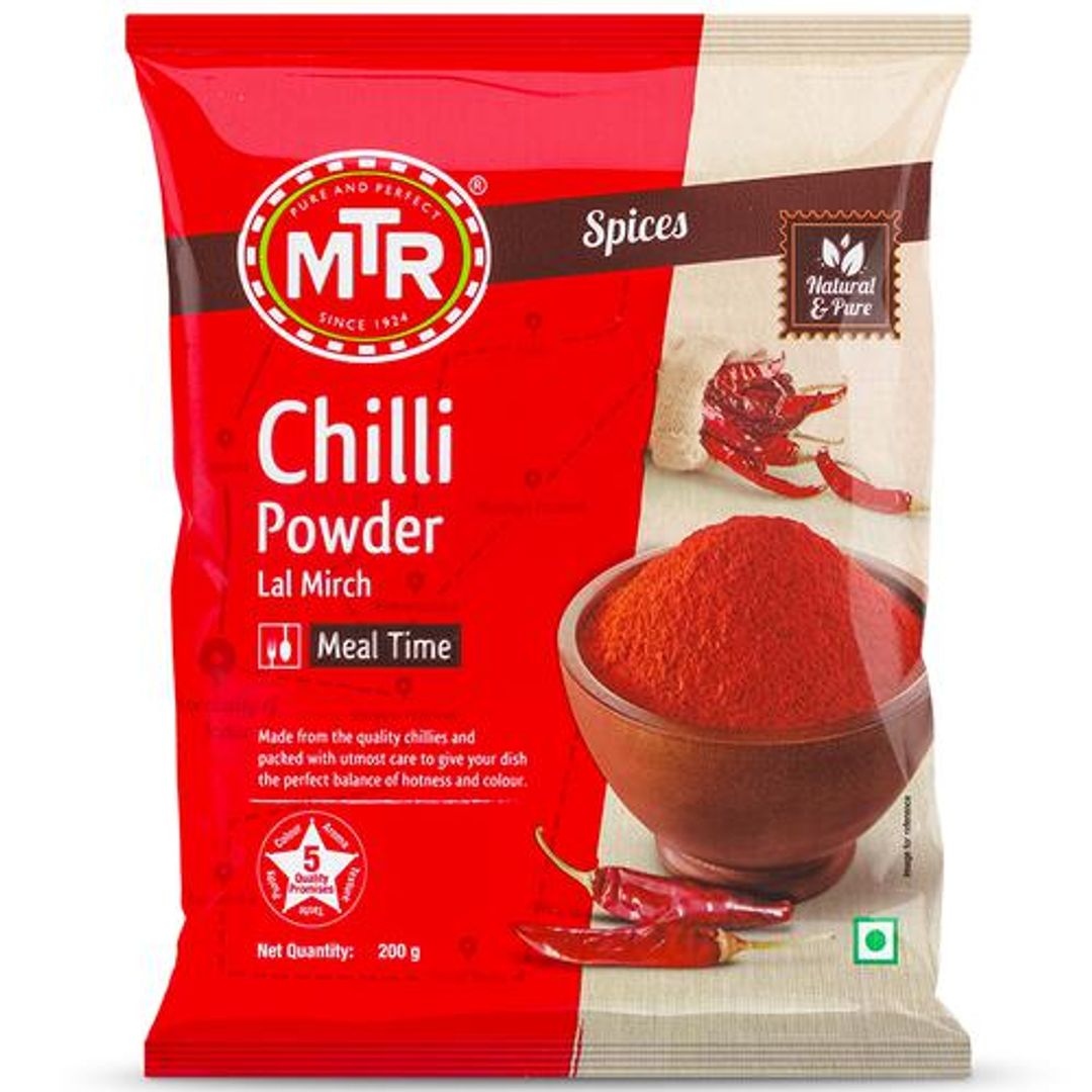 MTR Chilli Powder/Menasina Pudi - Stemless, 200 g Pouch