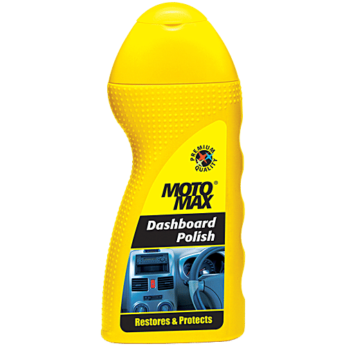 Motomax Dashboard Polish - Protects & Shines Car, Bikes Interiors, For Fibre, Plastic Surfaces, 100 ml  