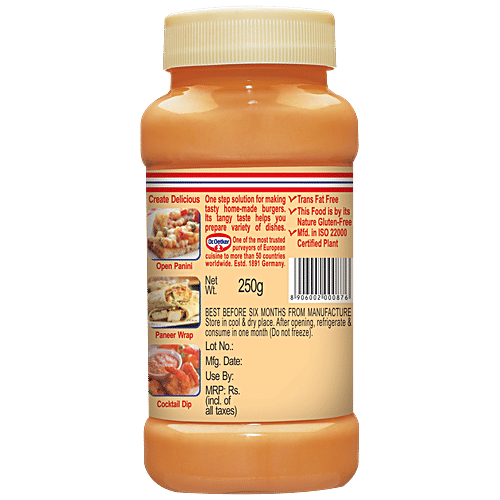 Dr. Oetker FunFoods Veg Mayonnaise for Burger, 250 g  