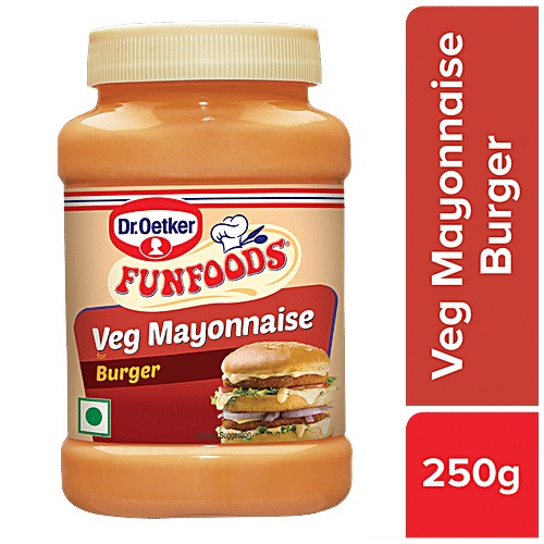 Dr. Oetker FunFoods Veg Mayonnaise for Burger, 250 g  