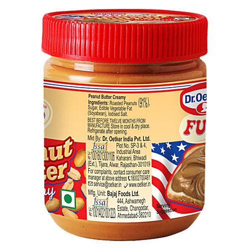 Buy Funfoods Peanut Butter Creamy 340 Gm Pet Online At Best Price of Rs
