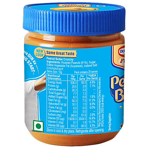 Dr.Oetker FunFoods Peanut Butter - Crunchy, 375 g  