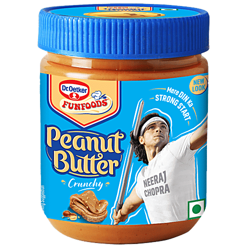 Dr.Oetker FunFoods Peanut Butter - Crunchy, 375 g  