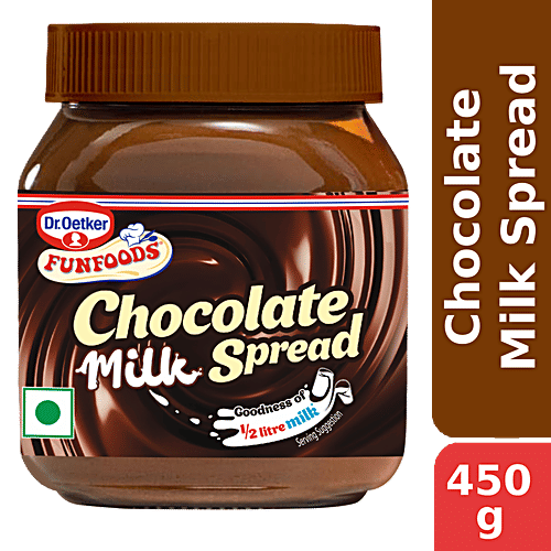 Dr.Oetker FunFoods Chocolate Milk Spread, 450 g Zero Trans Fat
