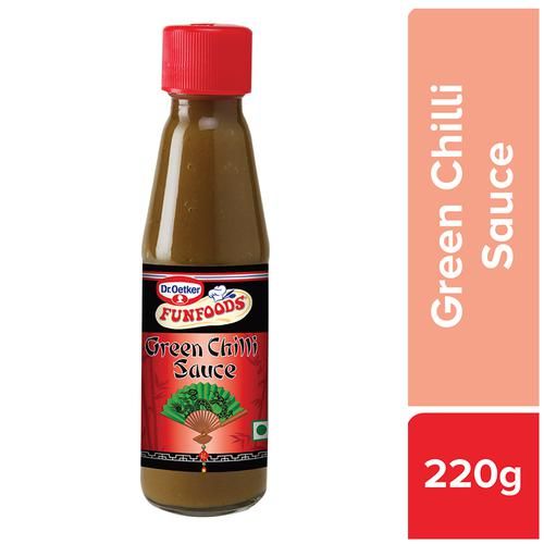 Dr. Oetker FunFoods Green Chilli Sauce, 200 g  
