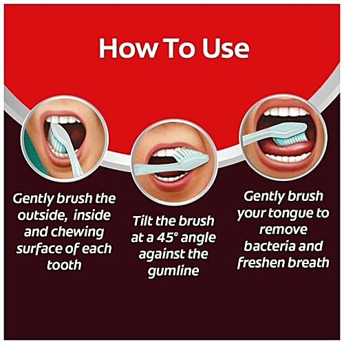 Colgate 360 Degree Visible White Medium Bristle Toothbrush, 1 pc Whitening Cups & Polishing Bristles