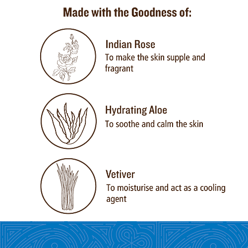 Soultree Ayurvedic Shower Gel - Indian Rose & Cooling Vetiver, 250 ml  Paraben Free