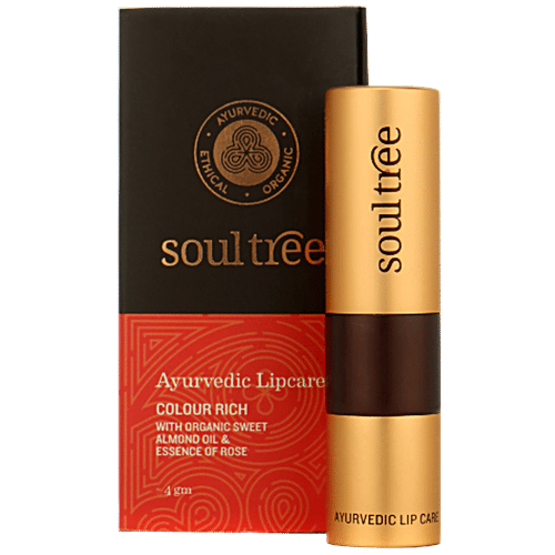 Soultree Ayurvedic Lipstick - Wild Honey 811, 4.5 g  Lead Free, Mineral Oil Free