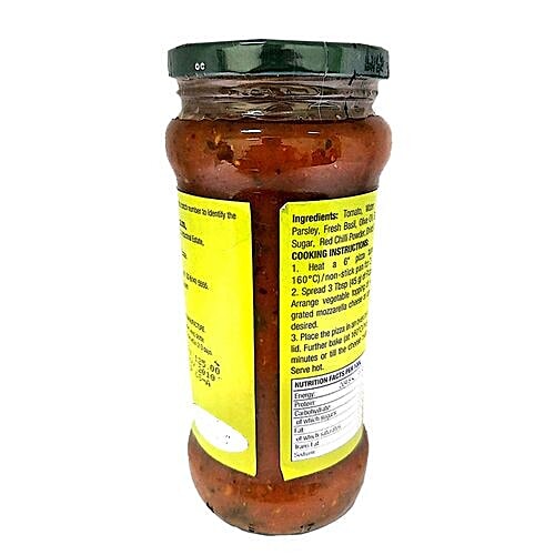 Buy Soul Pizza Sauce In Olive Oil 370 Gm Jar Online at the Best Price
