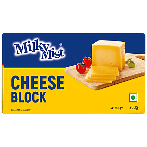 Milky Mist Cheese - Block, 200 g Carton 