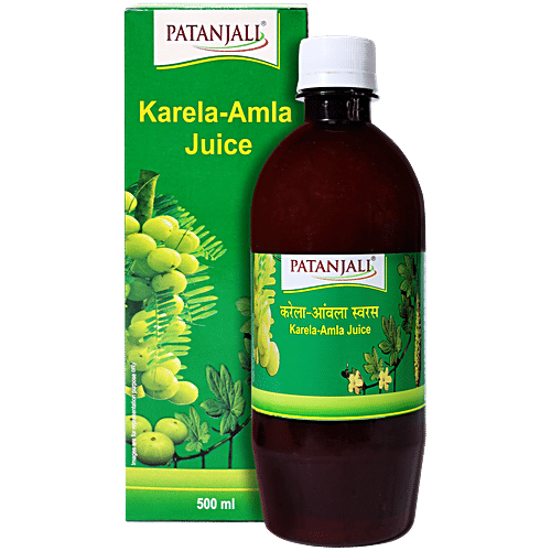 Patanjali Juice - Karela & Amla, 500 ml  