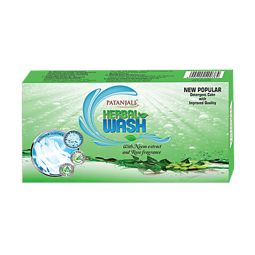 Patanjali Herbal Wash Detergent Cake, 250 g  