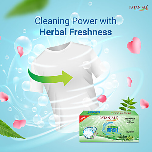 Patanjali Herbal Wash Detergent Cake, 225 g  