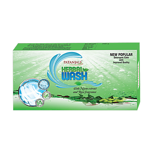 Patanjali Herbal Wash Detergent Cake, 250 g  