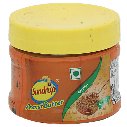 Buy Sundrop Peanut Butter Crunchy 100 Gm Bottle Online At Best Price of