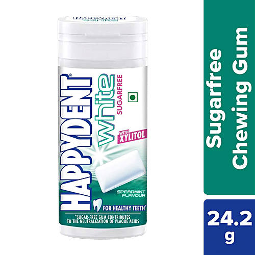 Buy Happydent Chewing Gum Green Mint White Xylit Bt 275 Gm Online at