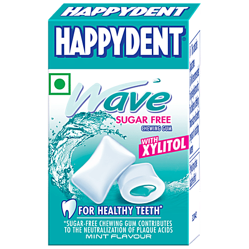 Happydent  Wave Liquid Filled Chewing Gum - Peppermint Flavour, 17 g  