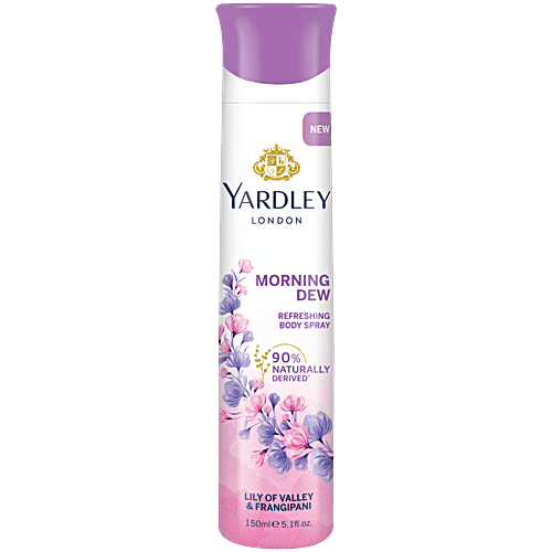 Yardley London Morning Dew Refreshing Body Spray, 150 ml