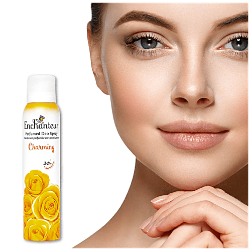 Enchanteur Charming Perfumed Deo Spray for Women with 24H Odour Protection, 150 ml 24 Hours Odour Protection