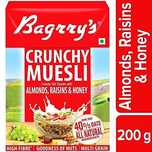 Buy Bagrrys Muesli Almond Raisin Honey 200 Gm Online At Best Price of