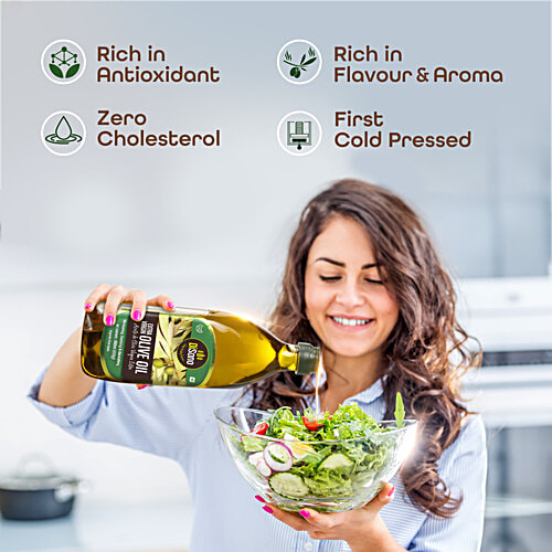 Disano Extra Virgin Olive Oil, 500 ml Bottle Zero Trans Fat, Zero Cholesterol