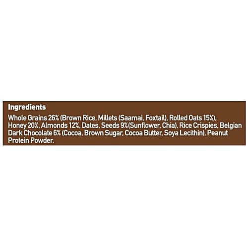 Yoga bar Multigrain Energy Bar - Chocolate Chunk Nut, 38 g Pack of 10 