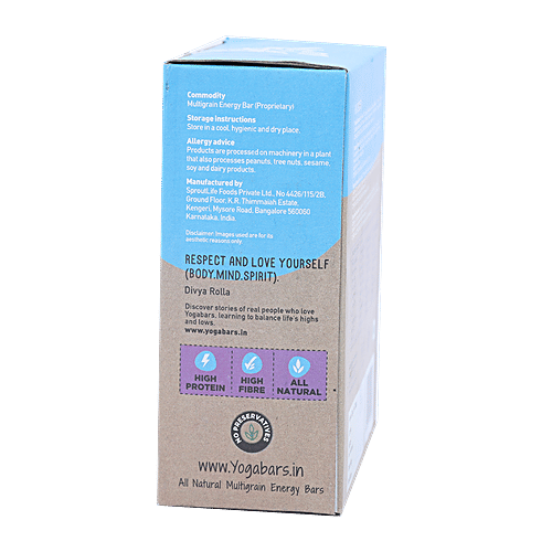 Yoga bar Multigrain Variety Energy Bar - Chocolate, Vanilla Almonds, Cashew Orange & Nuts & Seeds, 38 g Pack of 6 