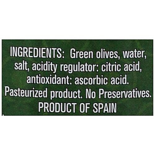 BORGES Olives - Green Pitted, 285 g Bottle 